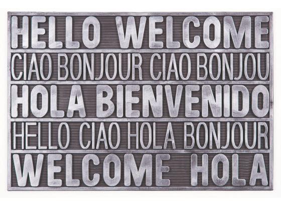 Rohožka International Welcome - strieborná, Moderný, plast (40/60cm) - Mömax modern living Rohožka International Welcome - strieborná, Moderný, plast (40/60cm) - Mömax modern living