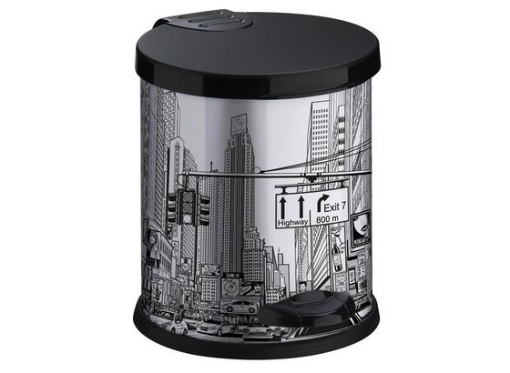 Treteimer City - Silberfarben/Schwarz, Basics, Kunststoff/Metall (19,5/21,5cm) Treteimer City - Silberfarben/Schwarz, Basics, Kunststoff/Metall (19,5/21,5cm)