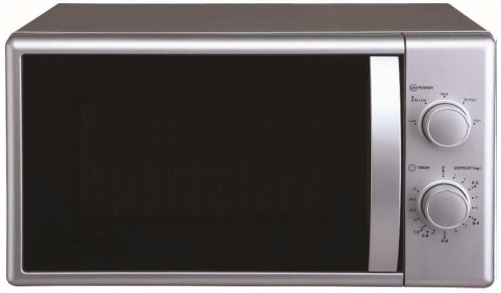 Schrankküche Economy 104cm Grau/Weiß Mikrowelle