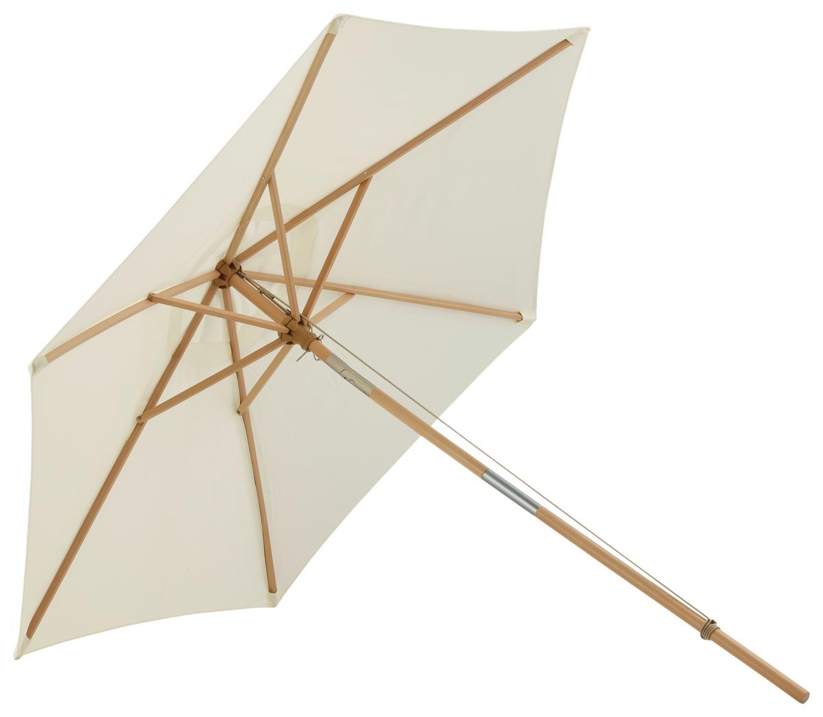 Sonnenschirm Corypho - Weiß, KONVENTIONELL (250/232cm) - Gardenson