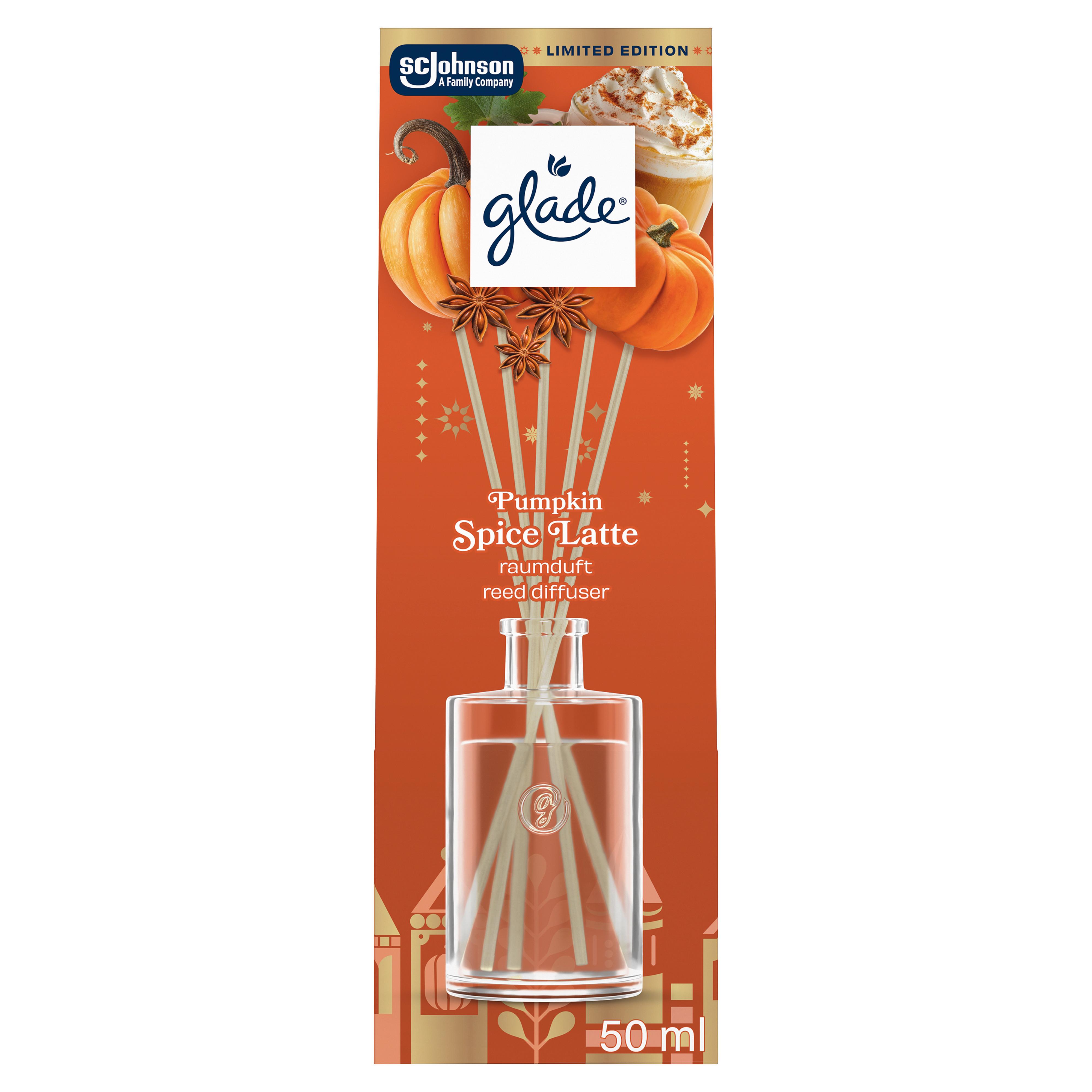 Raumduft 50 ml Pumpkin Spice Latte - Transparent/Ahornfarben, Basics, Karton/Glas (5/20cm)