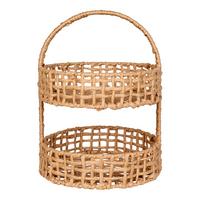 Dekokorb Anadia Braun B: 29 cm - Braun, Design, Papier/Metall (29/39/29cm)