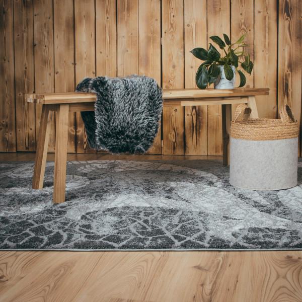Flachwebteppich My Frisco 280 - Anthrazit, Basics, Textil (200/290cm) - Obsession