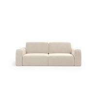 Schlafsofa Tuzzi Weiß B: 252cm - Schwarz/Weiß, Basics, Textil (252/94/105cm) - Livetastic