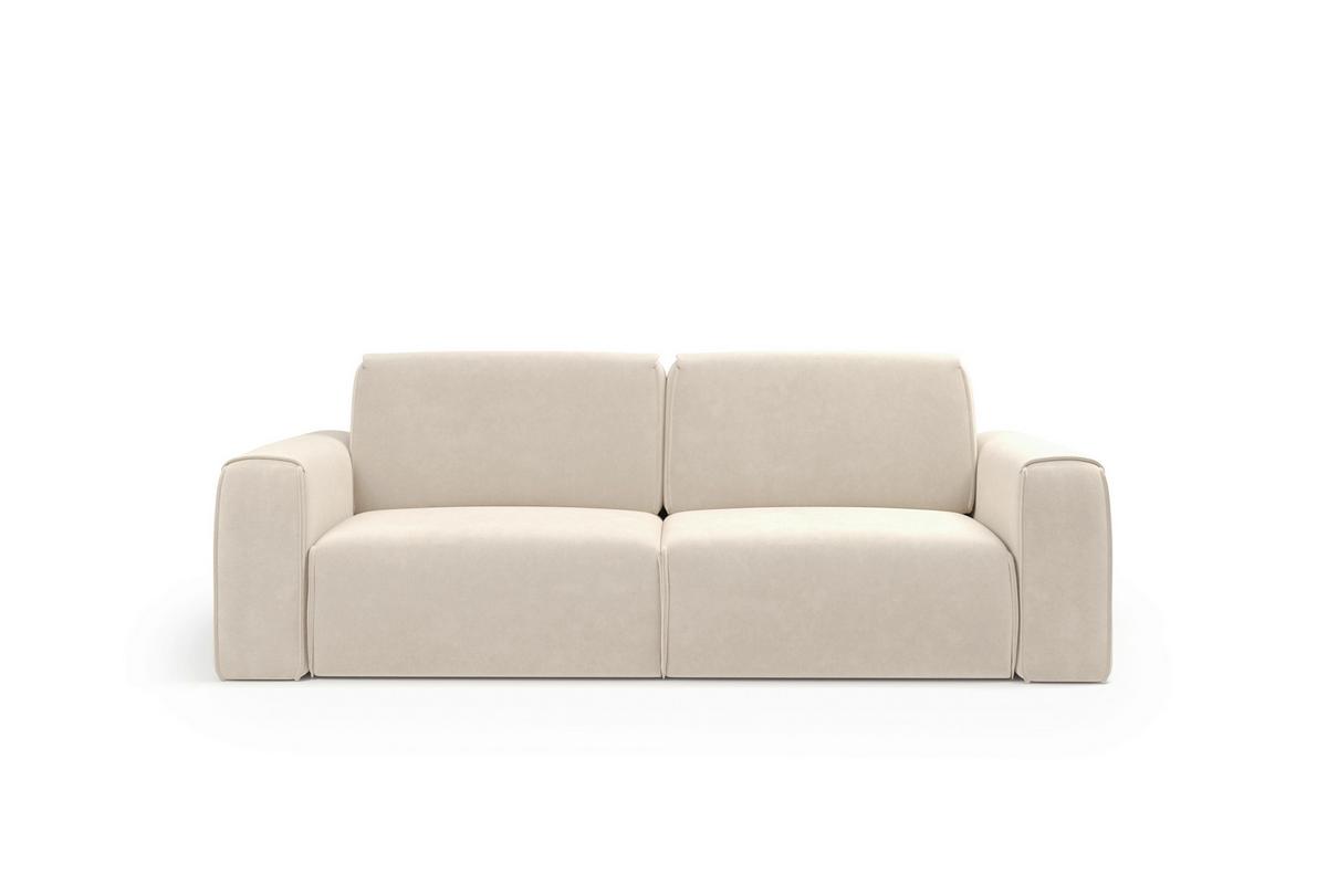 Schlafsofa Tuzzi Weiß B: 252cm - Schwarz/Weiß, Basics, Textil (252/94/105cm) - Livetastic