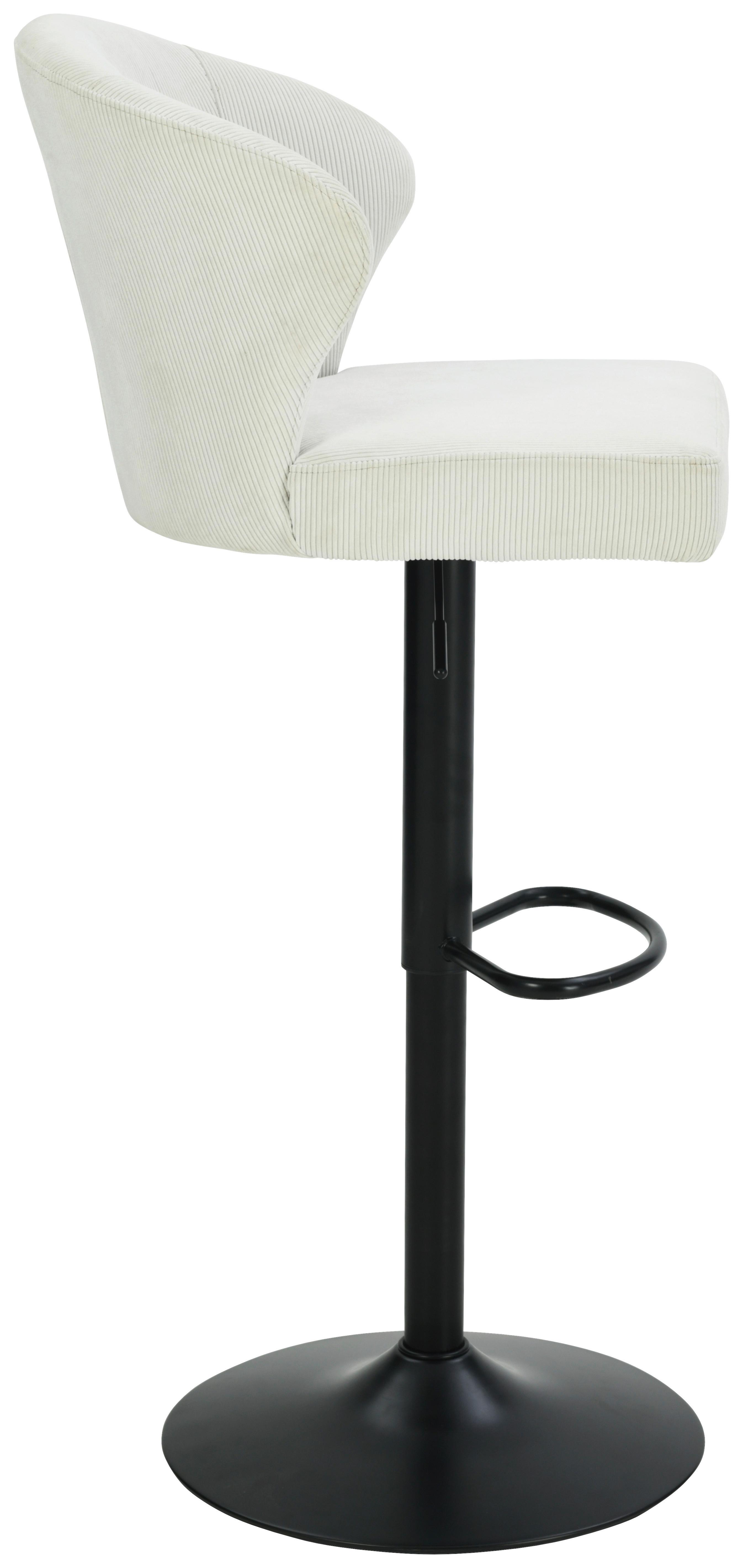 BAROVÁ ŽIDLE JANA CORD - černá/béžová, Moderní, kov/dřevo (54/110,5/93,5/56cm) - Based