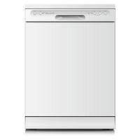 Geschirrspüler Gsp12-6e B: 59,8 cm Freistehend Weiß - Weiß, Trend, Kunststoff/Metall (59,8/84,5/60cm) - PKM