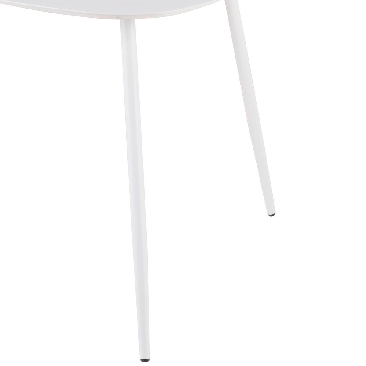 KONFERENČNÍ STOLEK FINE BÍLÁ - bílá, Moderní, kov (56/45,5/57,5cm) - Mömax