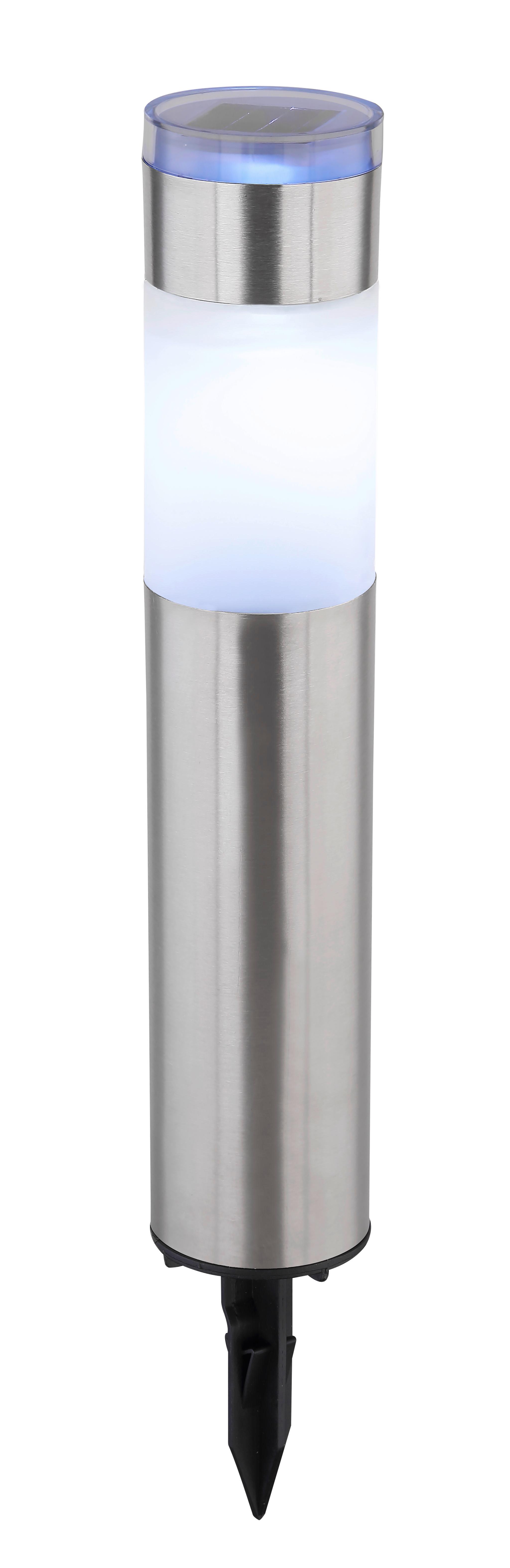 Solarleuchte CODY in Silber & Weiß