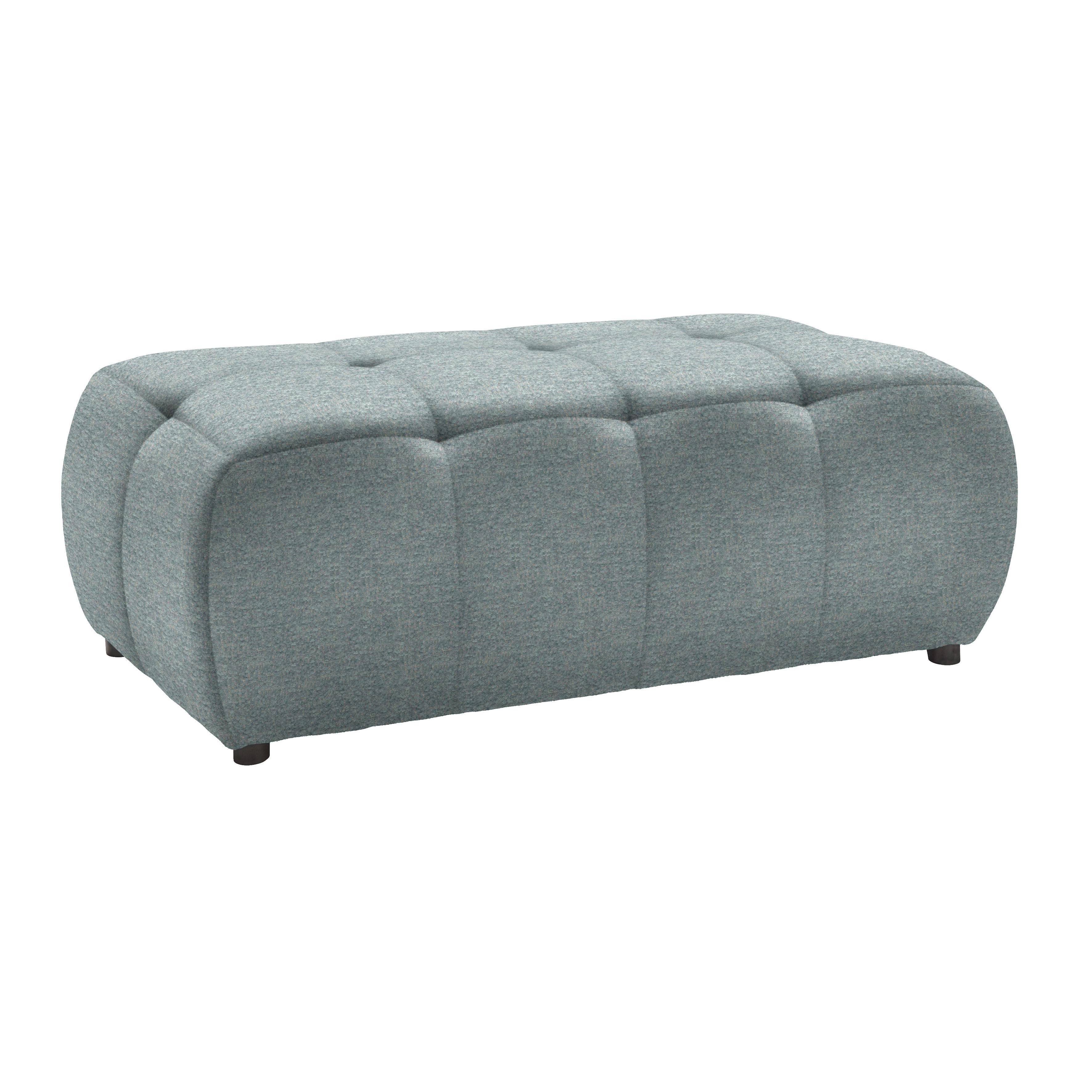 Taburet SOFI, světle modrá - černá/světle modrá, Moderní, textil (128/48/70cm) - Premium Living
