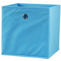 Skladací Box Fibi, 30/303/30cm - svetlomodrá, Konvenčný, kartón/textil (30/30/30cm) - Modern Living