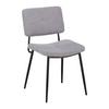 židle NETA svetlěšedá - černá/světle šedá, Moderní, kov/dřevo (45/82/59cm) - Bessagi Home