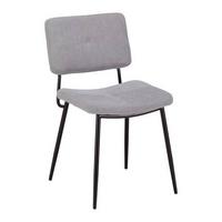 židle NETA svetlěšedá - černá/světle šedá, Moderní, kov/dřevo (45/82/59cm) - Bessagi Home