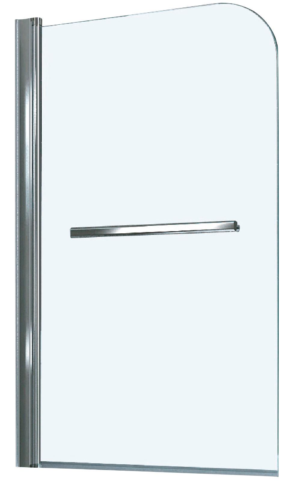 Sklené dvierka na vaňu 80 cm Haiti und Paros - chrómová, Konventionell, kov/sklo (80/140cm)