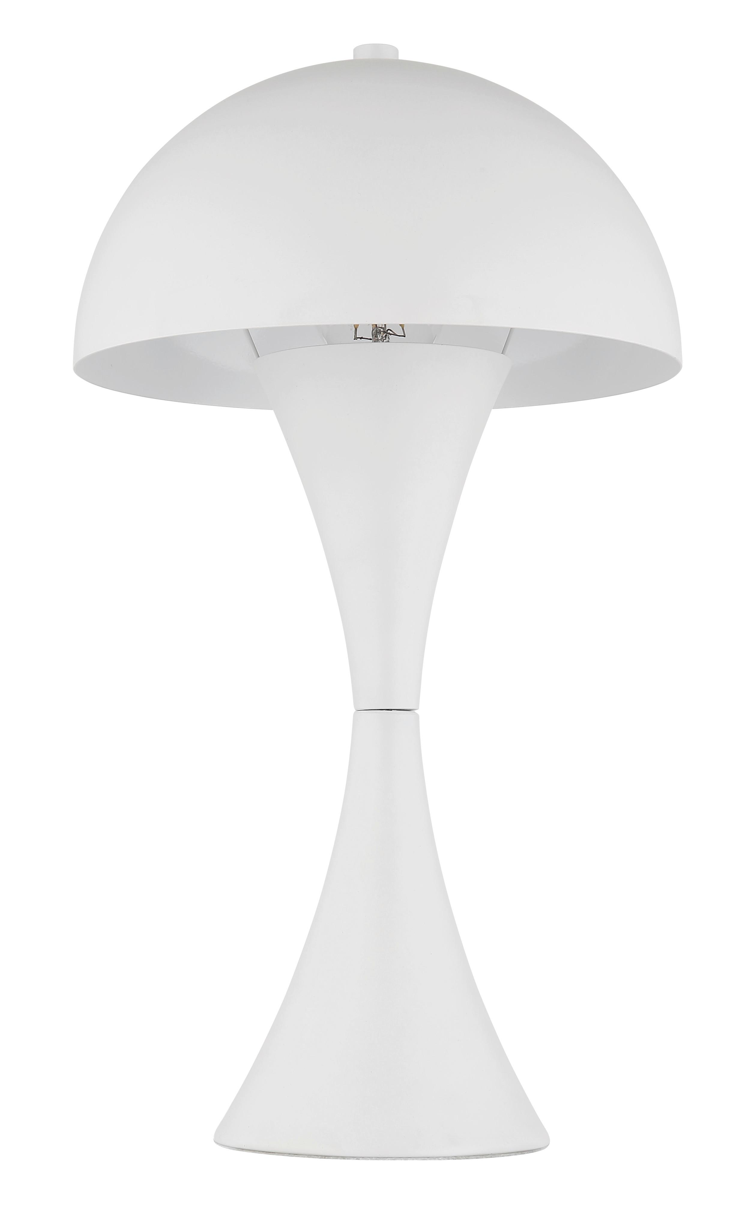 Tischleuchte 21028w - Weiß, Design, Kunststoff/Metall (20/36,1cm) - Globo