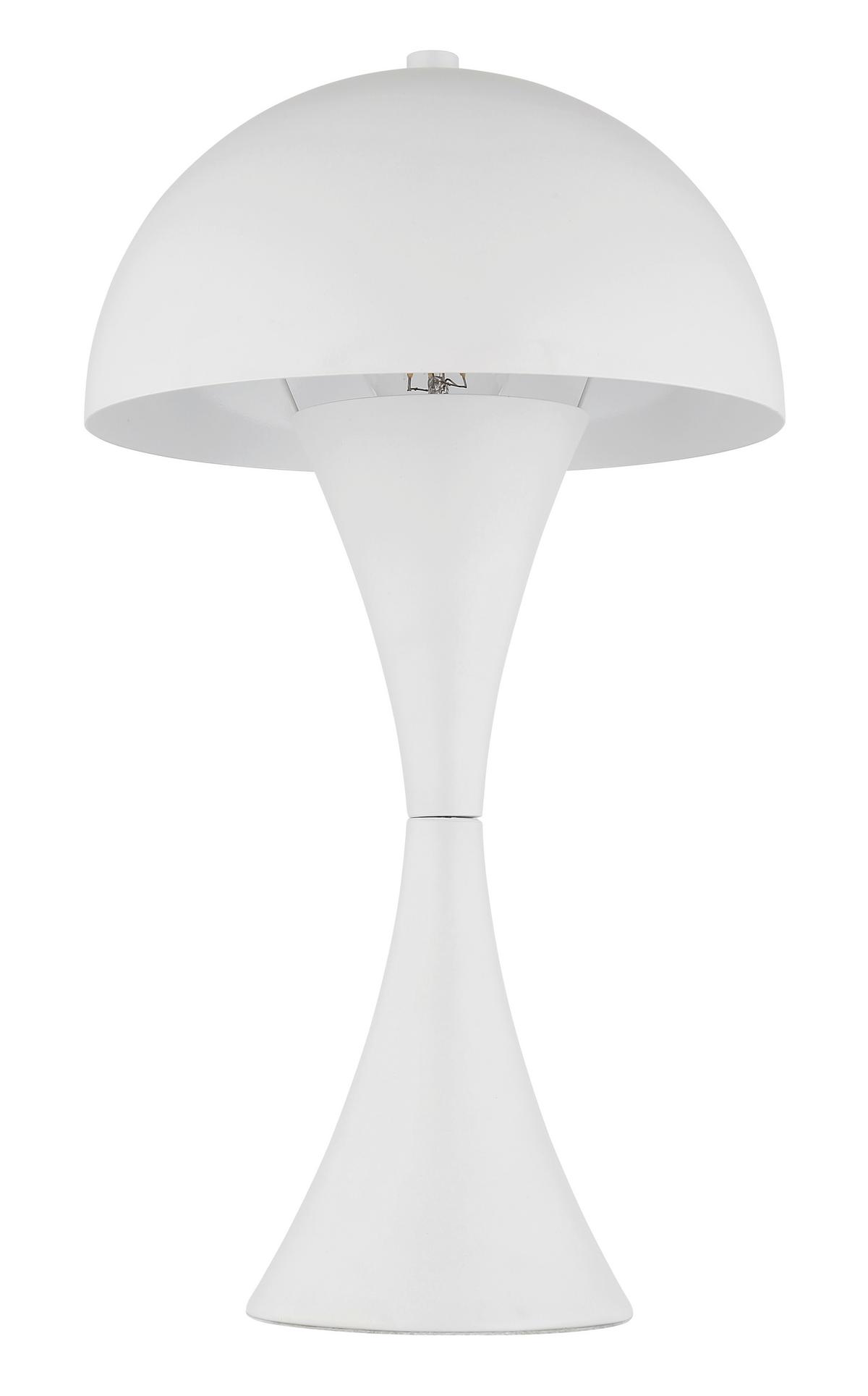 Tischleuchte 21028w - Weiß, Design, Kunststoff/Metall (20/36,1cm) - Globo