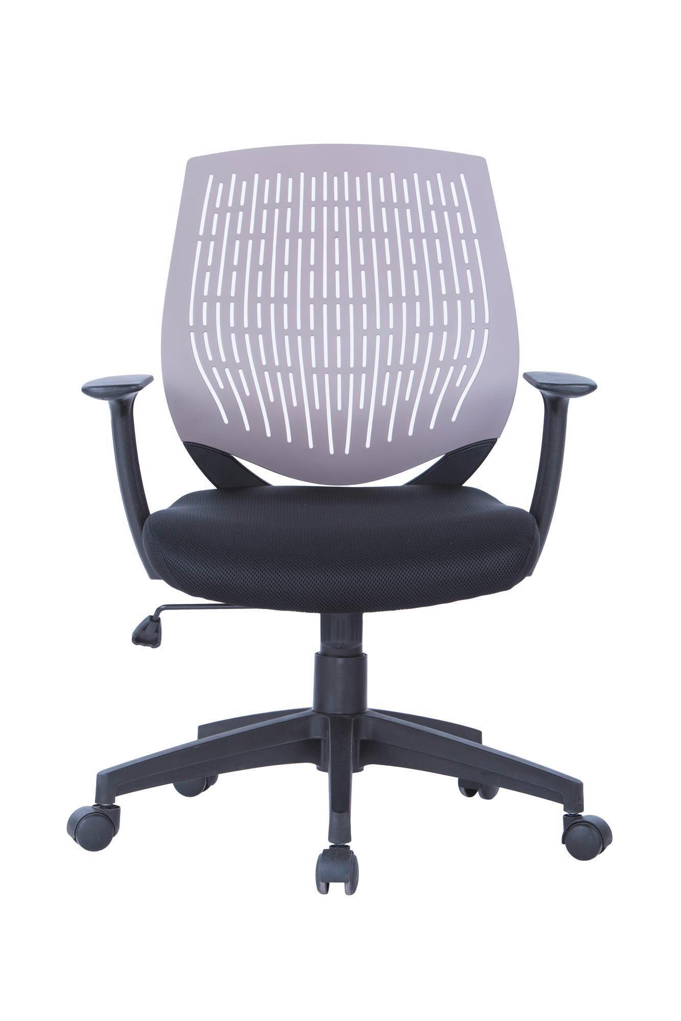 Drehstuhl Senna Grau/Schwarz B: 64 cm - Schwarz/Grau, Design, Kunststoff/Textil (64/133/51cm) - MID.YOU