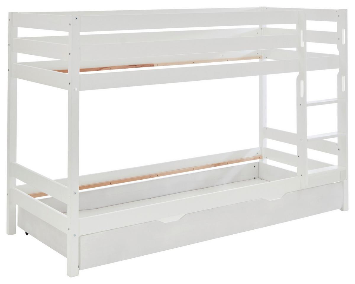 Ágyneműtartó Lupo 2 - fehér, Konventionell, fa (195/19/94cm)