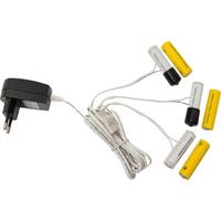 Netzteil 411512 Kabel Mitstecker - Schwarz/Weiß, Basics, Kunststoff (180/4/2cm) - Eglo