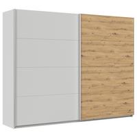 Schwebetürenschrank B: 271cm Feldkirch Seidengr/eiche Dekor - Hellgrau/Eiche Artisan, MODERN, Holzwerkstoff (271/210/62cm)