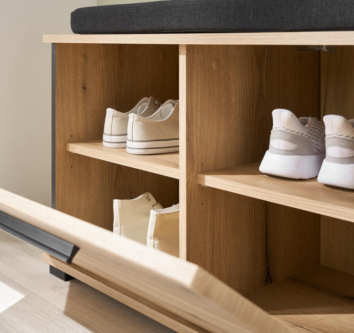 Garderobe Cantara Eichefarben B: 80cm - Eichefarben, MODERN, Holzwerkstoff (80/200/39cm) - MID.YOU