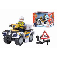 Polizist Malcolm mit Quad für Kinder ab drei Jahren - Multicolor, MODERN, Kunststoff (16,50/11/12cm)