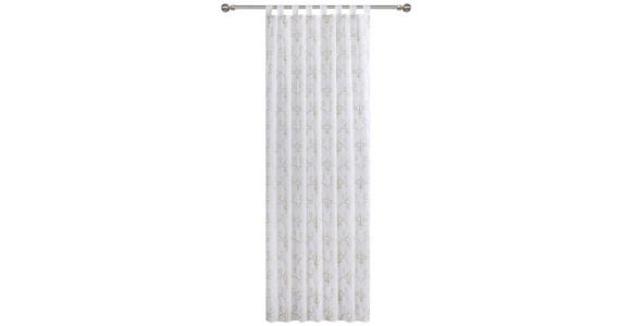 Vorhang mit Schlaufen und Band Alma 140x255 cm Champagner - Champagner, MODERN, Textil (140/255cm) - Luca Bessoni