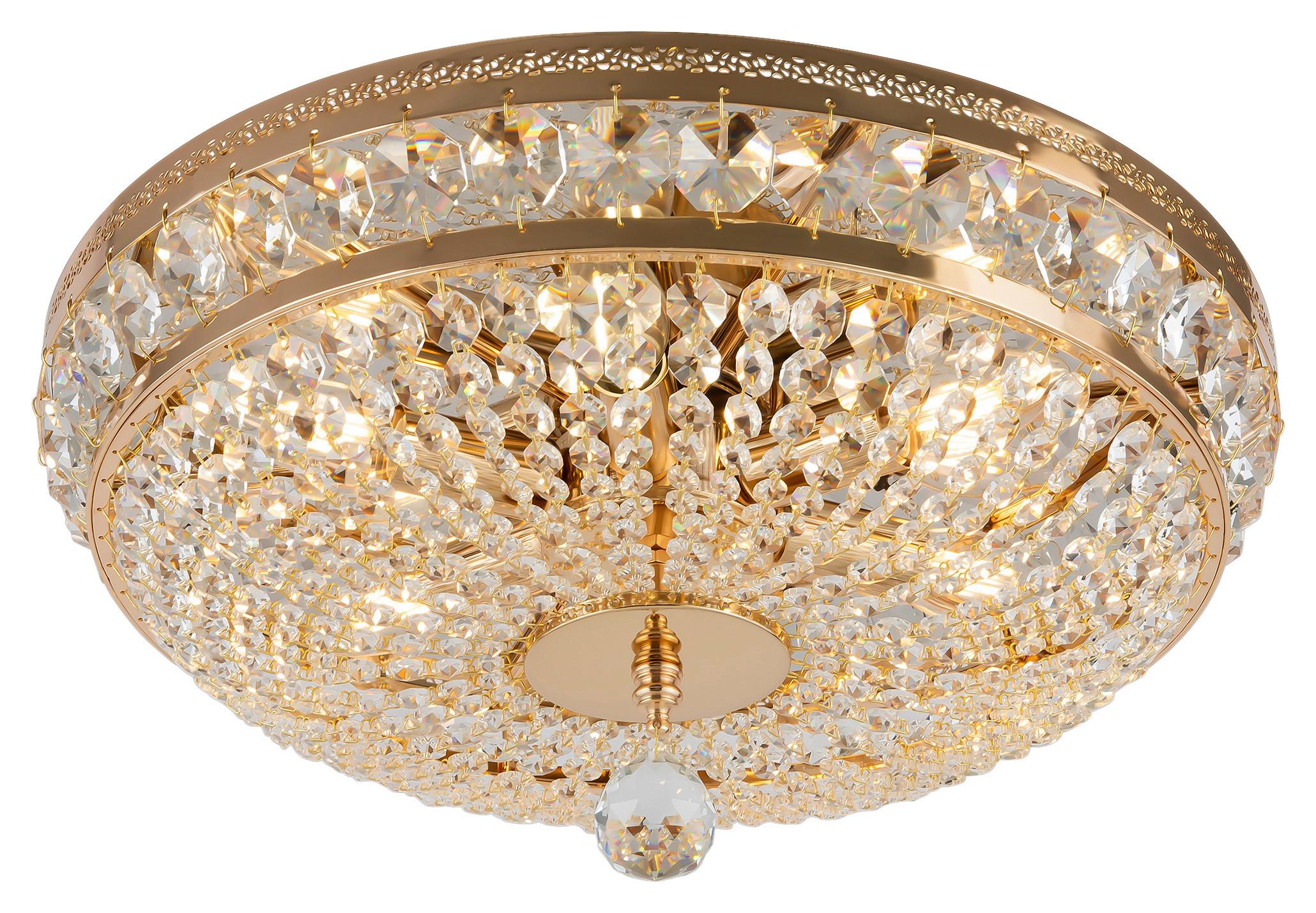 KRONLEUCHTER OTTILIA - Goldfarben, Trend, Glas/Metall (43,5/23,5cm) - MAYTONI