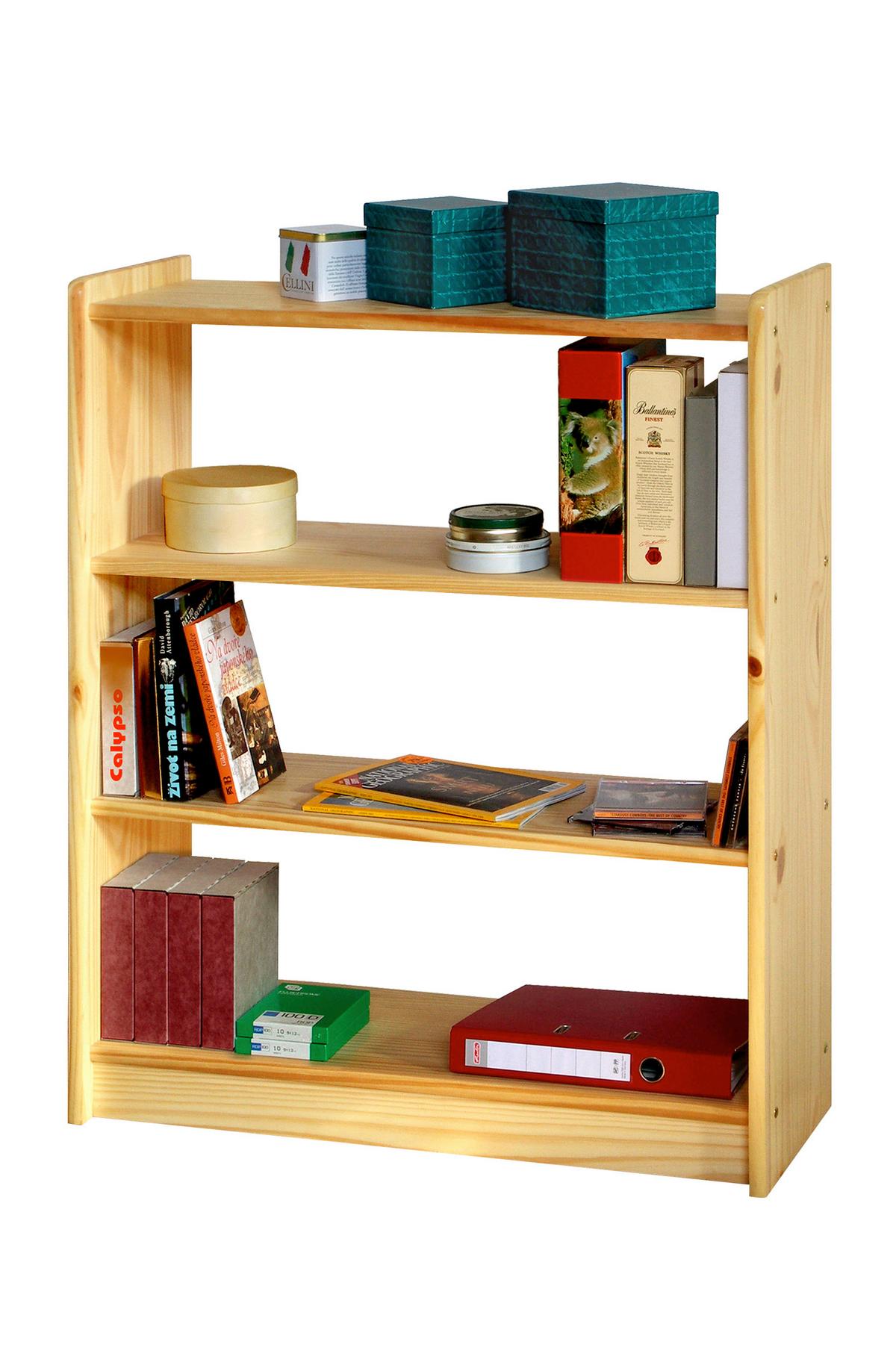 Standregal Naturfarben B: 80cm - Naturfarben, Natur, Holz (80/100/30cm) - Livetastic