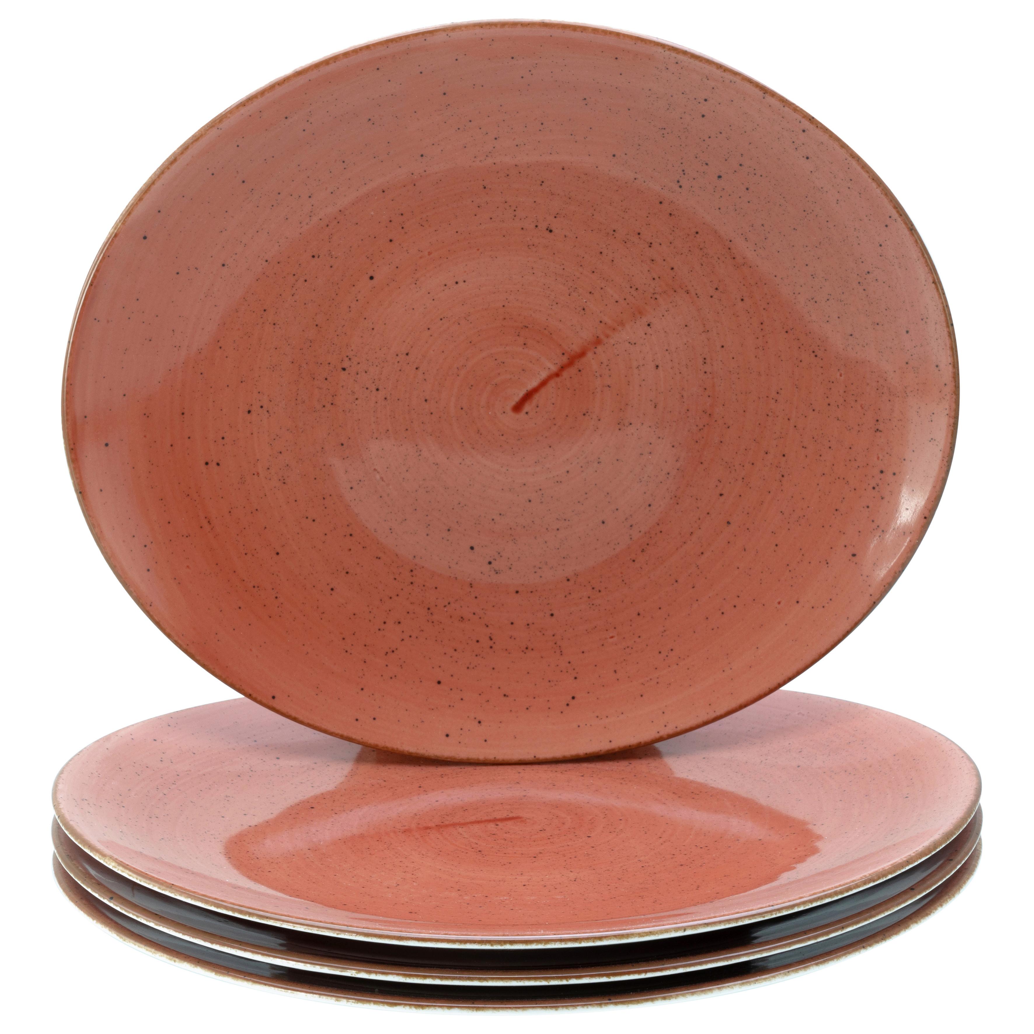 Steaktellerset Keramik, Rostfarben - Rostfarben, Basics, Keramik - Creatable