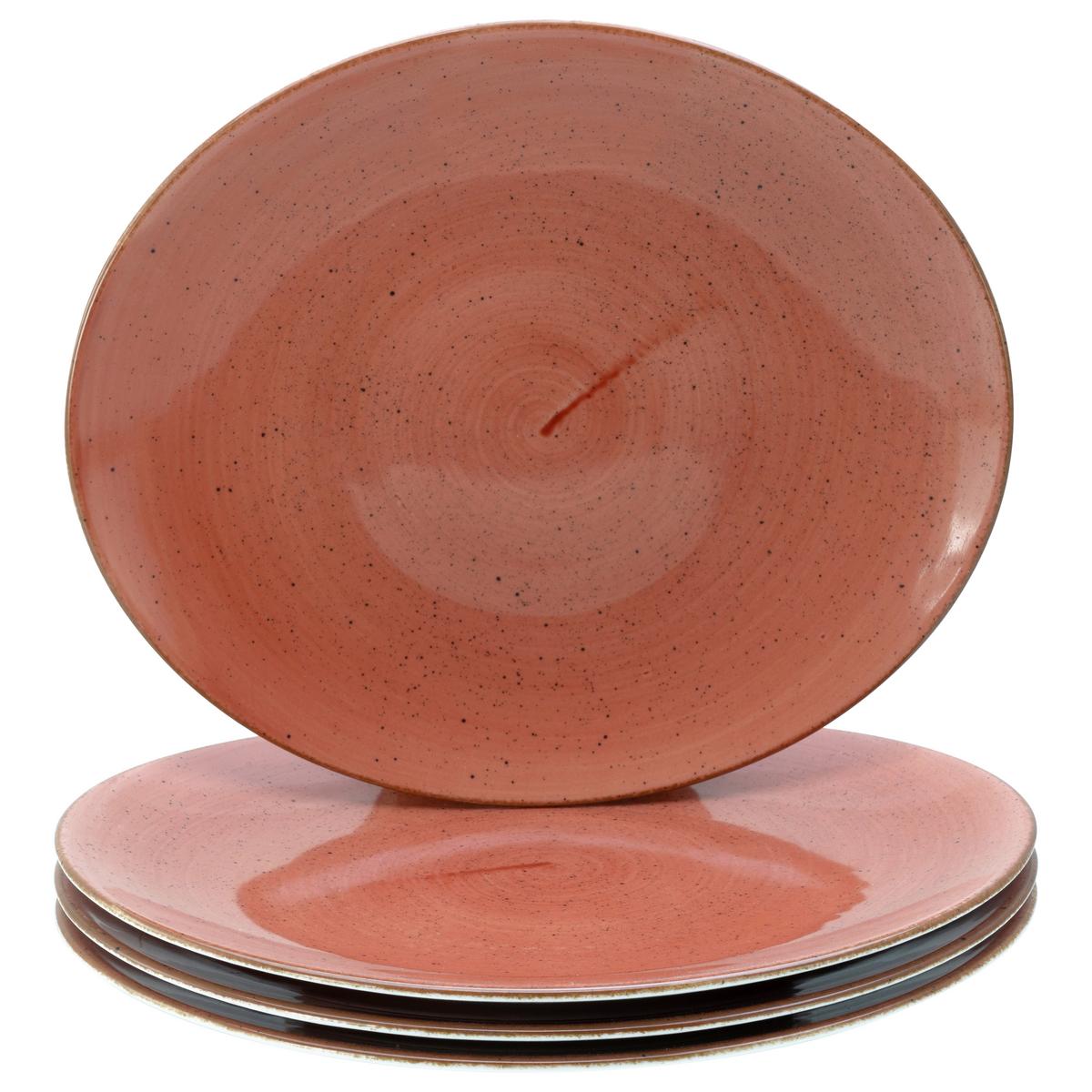 Steaktellerset Keramik, Rostfarben - Rostfarben, Basics, Keramik - Creatable