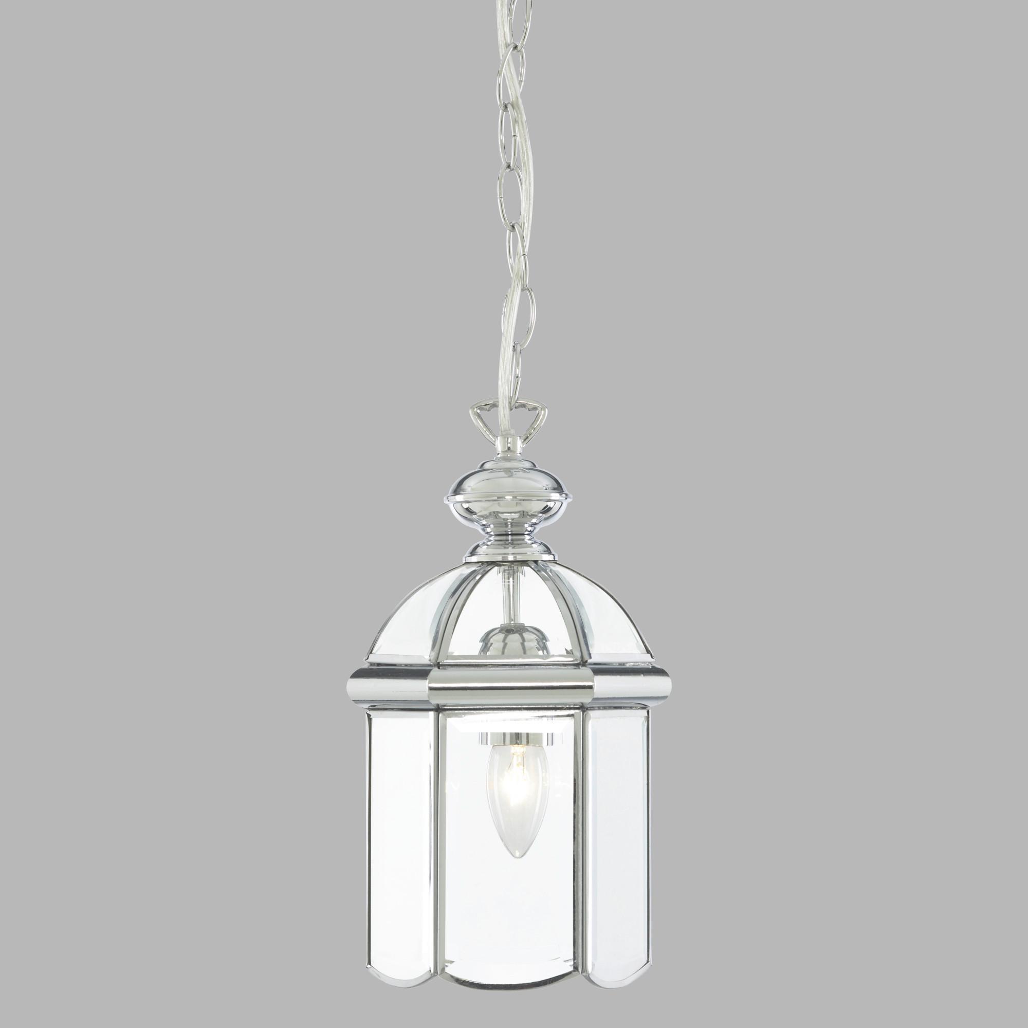 Hängeleuchte Bevelled  5131cc - Chromfarben, KONVENTIONELL, Glas/Metall (18/32cm)