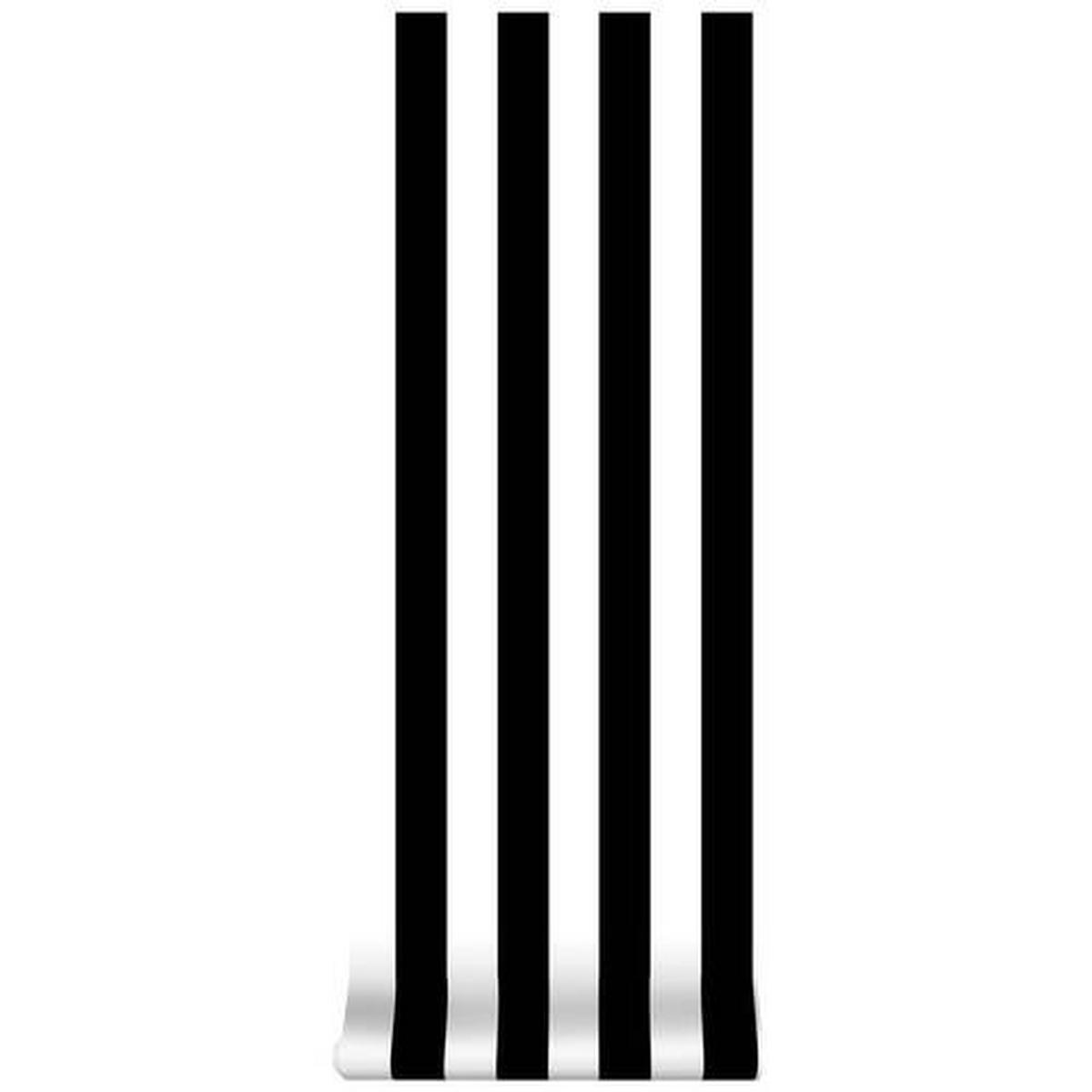 Vliestapete 100099 - Schwarz/Weiß, Basics, Papier/Kunststoff (53/1000cm)