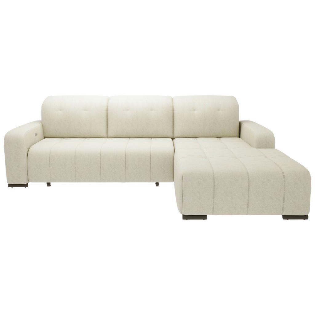 Ecksofa mit Schlaffunktion + Bettkasten Vicari Beige