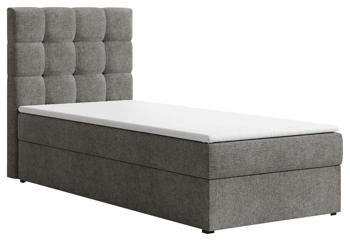 BOXBETT Oslo Anthrazit 90x200cm - Anthrazit/Schwarz, MODERN, Holz/Kunststoff (90/200cm) - MID.YOU