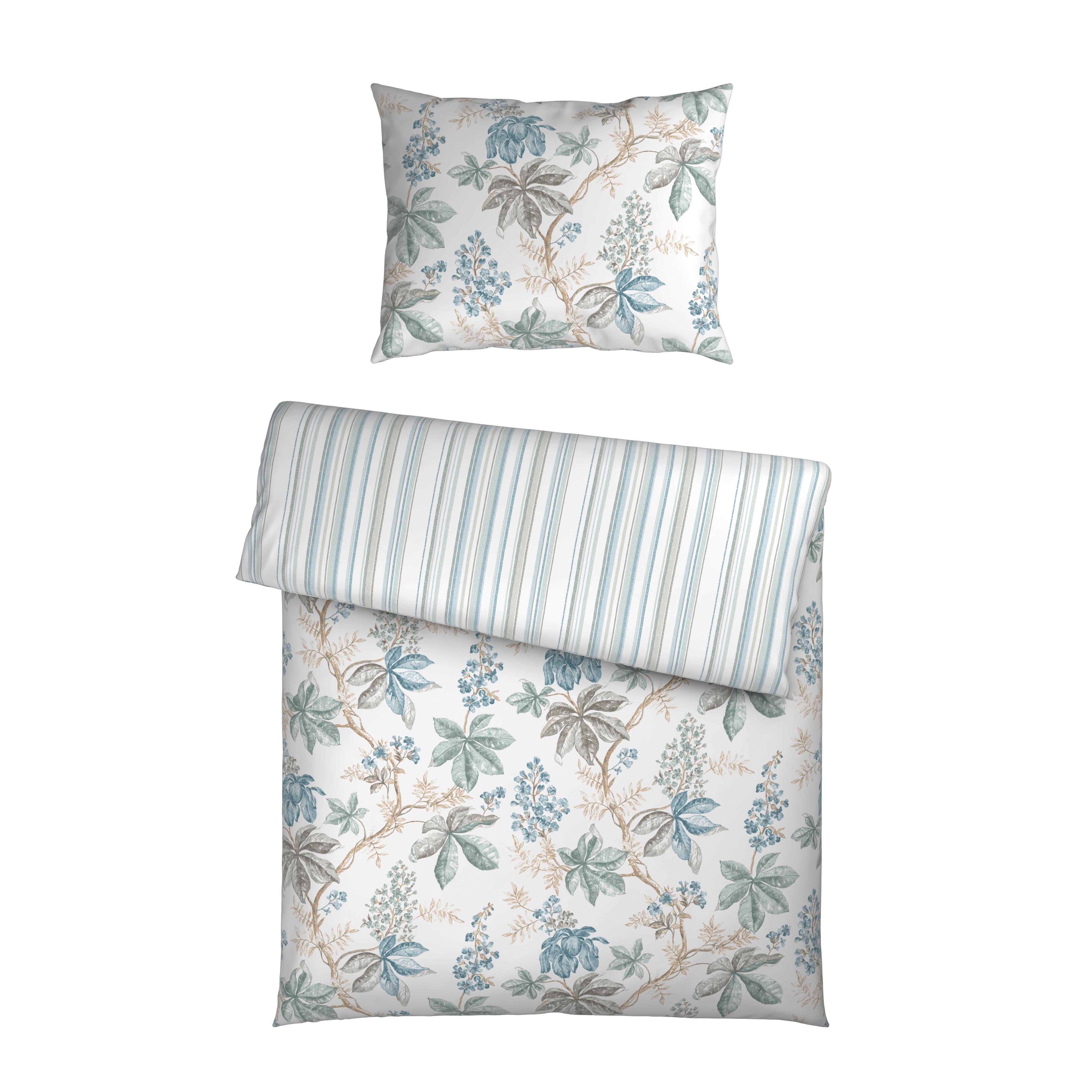 POVLEČENÍ FRANKY WENDE - šedá/bílá, Romantický / Rustikální, textil (140/200cm) - Mömax