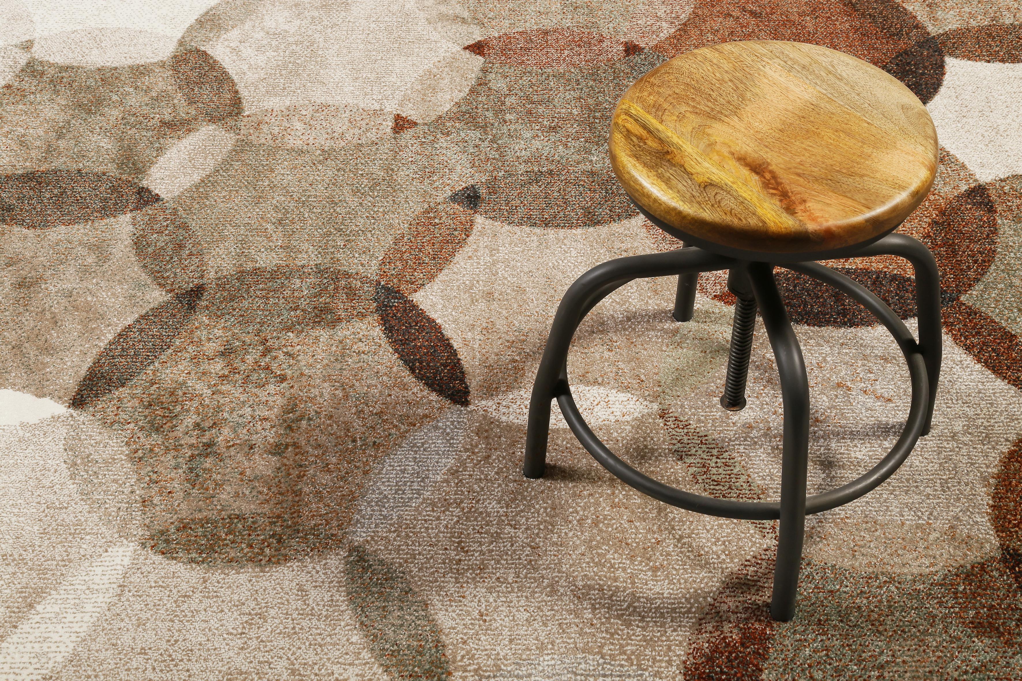 Webteppich Beige/Braun Graphik Modernina 133x200 cm - Rotbraun/Beige, Design, Textil (133/200cm) - Esprit