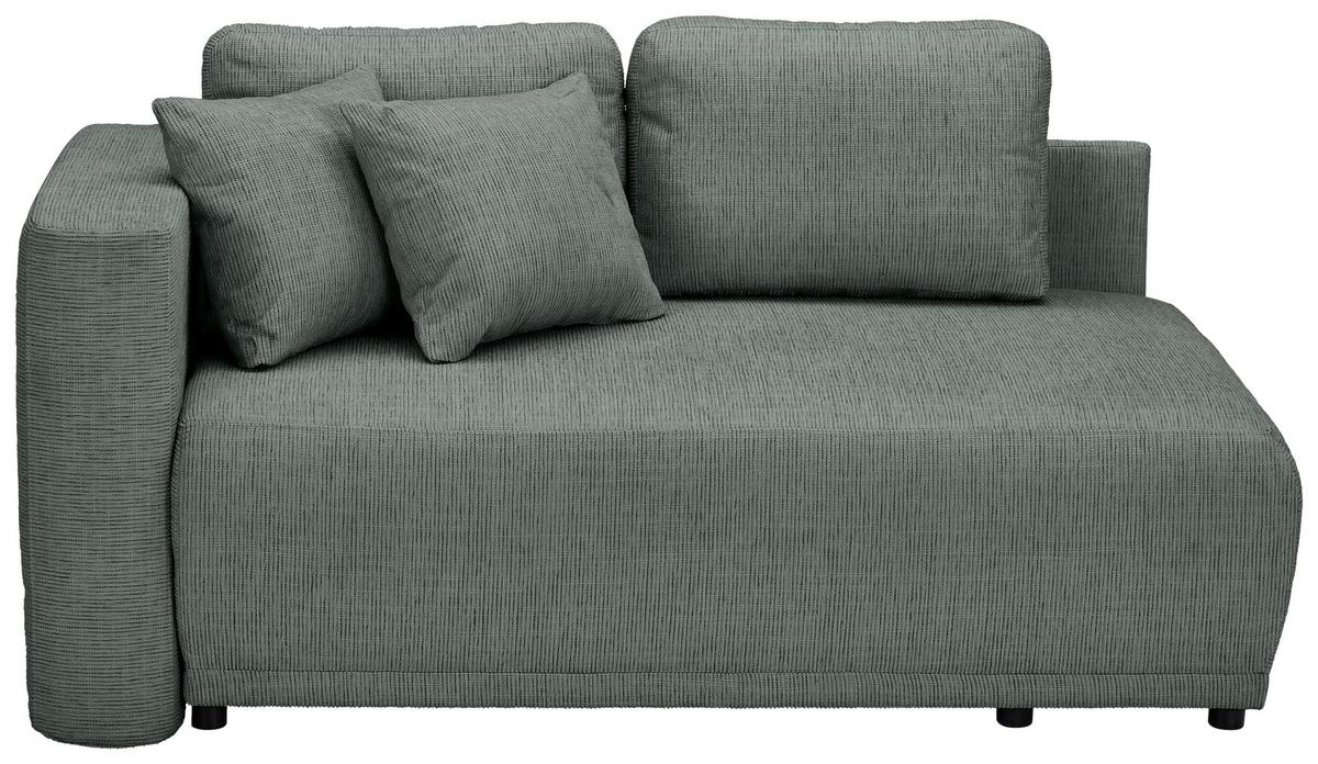 Chaiselongue Nello - Schwarz/Grau, KONVENTIONELL, Textil (93/73/171cm) - MID.YOU
