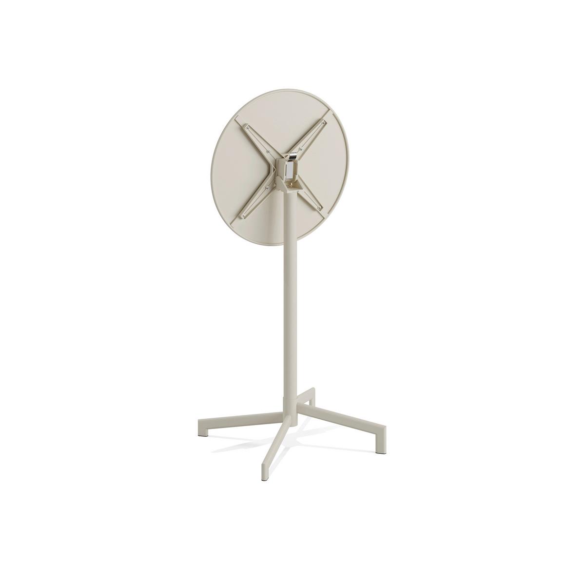 Garten-Bartisch Versa – Terrassen-/Stehtisch - Beige, Basics, Metall (60/74/102/60cm)