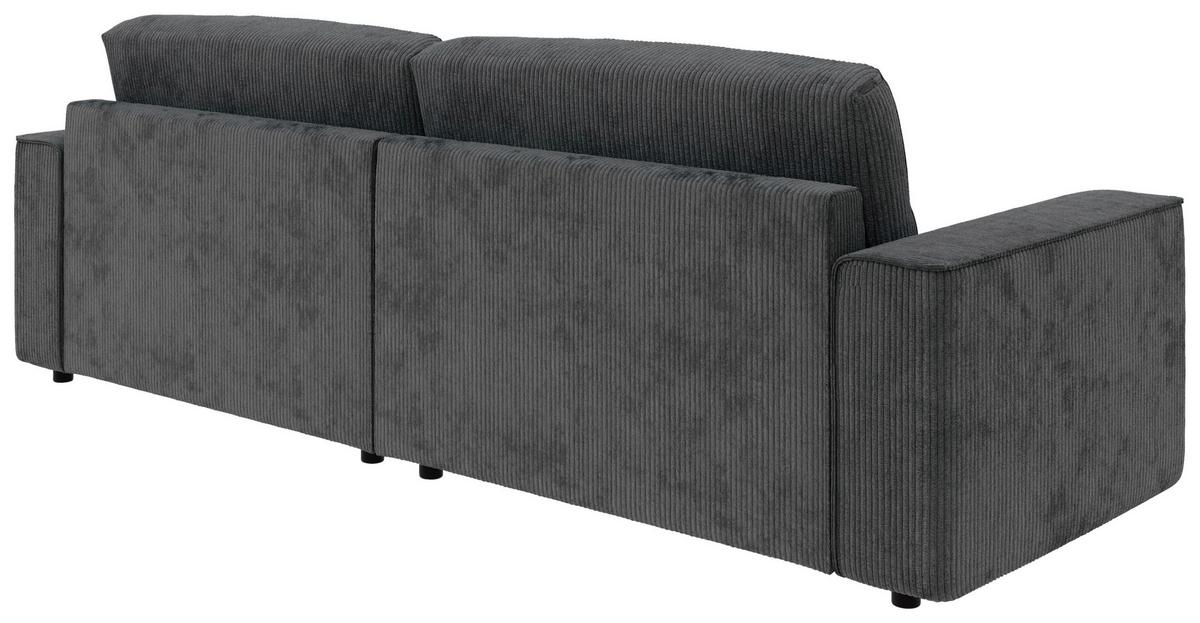 Ecksofa Chance Graphitfarben S: 165x164 cm - Schwarz/Graphitfarben, MODERN, Textil (265/164cm) - Trendmanufaktur