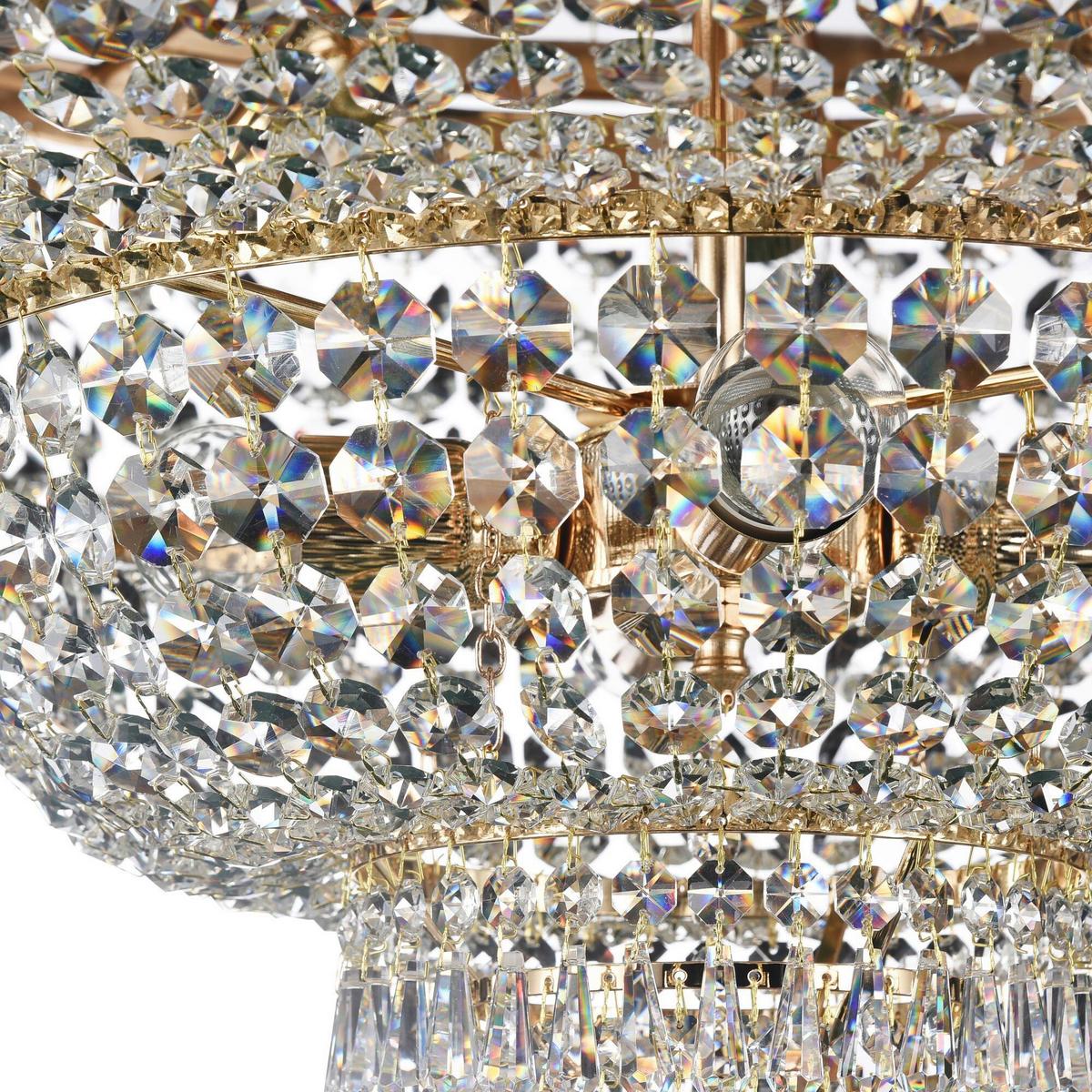 Kronleuchter Palace - Goldfarben, Trend, Metall (80/50cm) - MAYTONI
