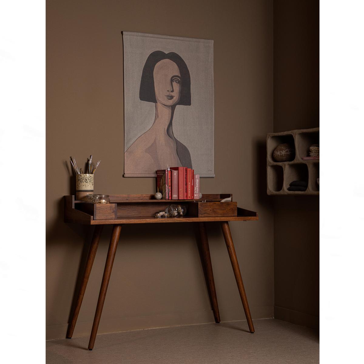 WANDREGAL Clay Grau B: 45cm - Grau, Design, Papier (45/70/23cm) - Livetastic