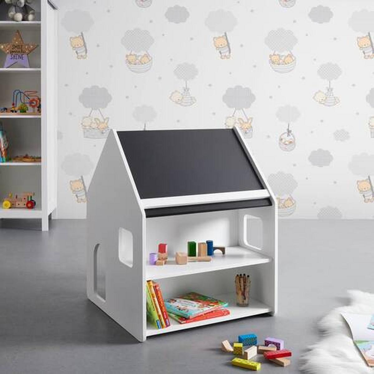 Domček na hranie JULY biely - biela, Modern (60/80/60cm) - Bessagi Kids