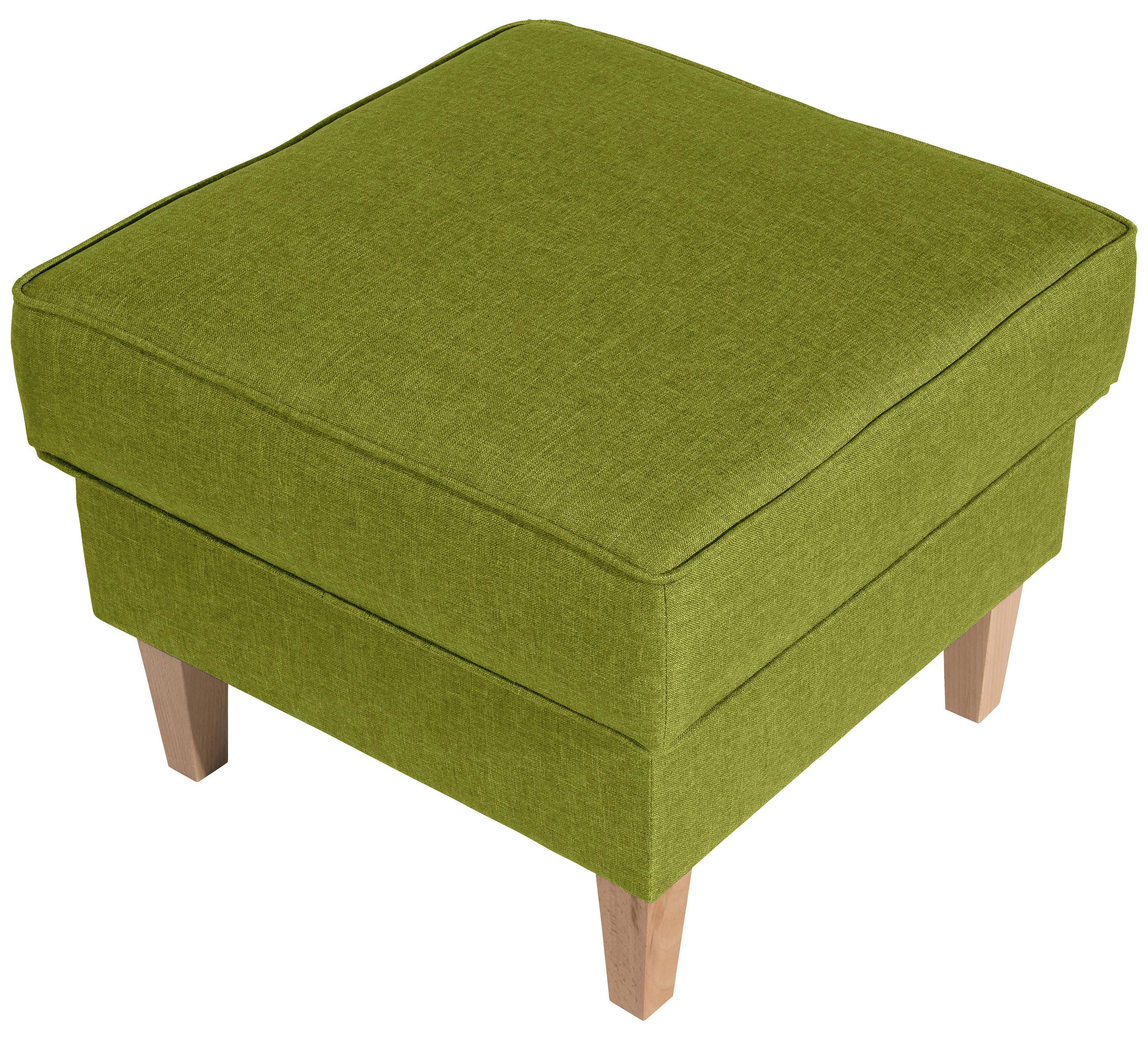 Hocker Lorris - Buchefarben/Hellgrün, Design, Textil (53/45/53cm) - Max Winzer