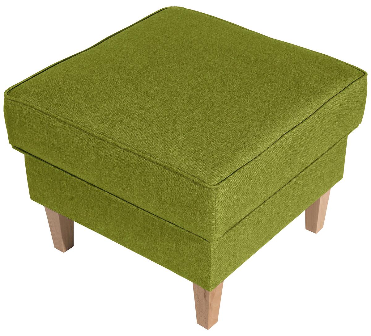 Hocker Lorris - Buchefarben/Hellgrün, Design, Textil (53/45/53cm) - Max Winzer