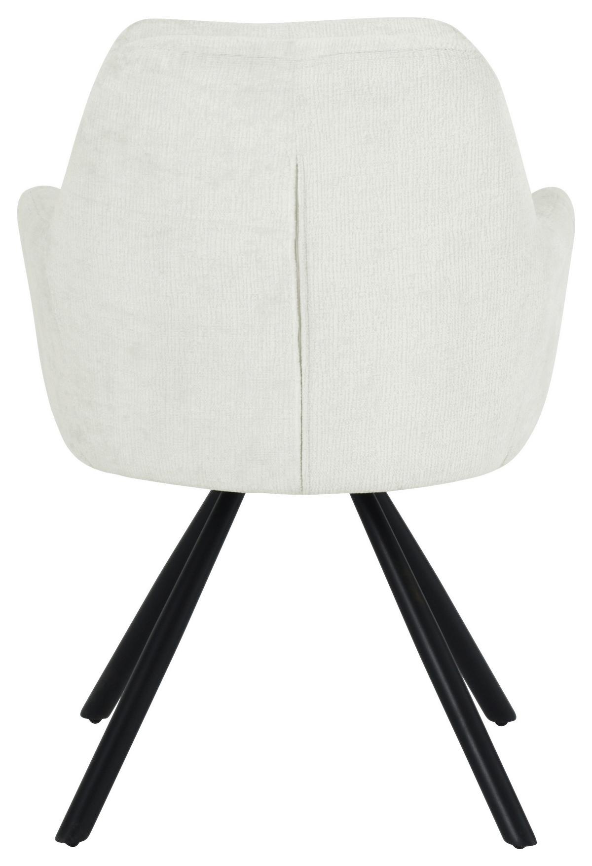 Armlehnstuhl Bela - Beige/Schwarz, LIFESTYLE, Holz/Textil (62/88/66cm) - MID.YOU