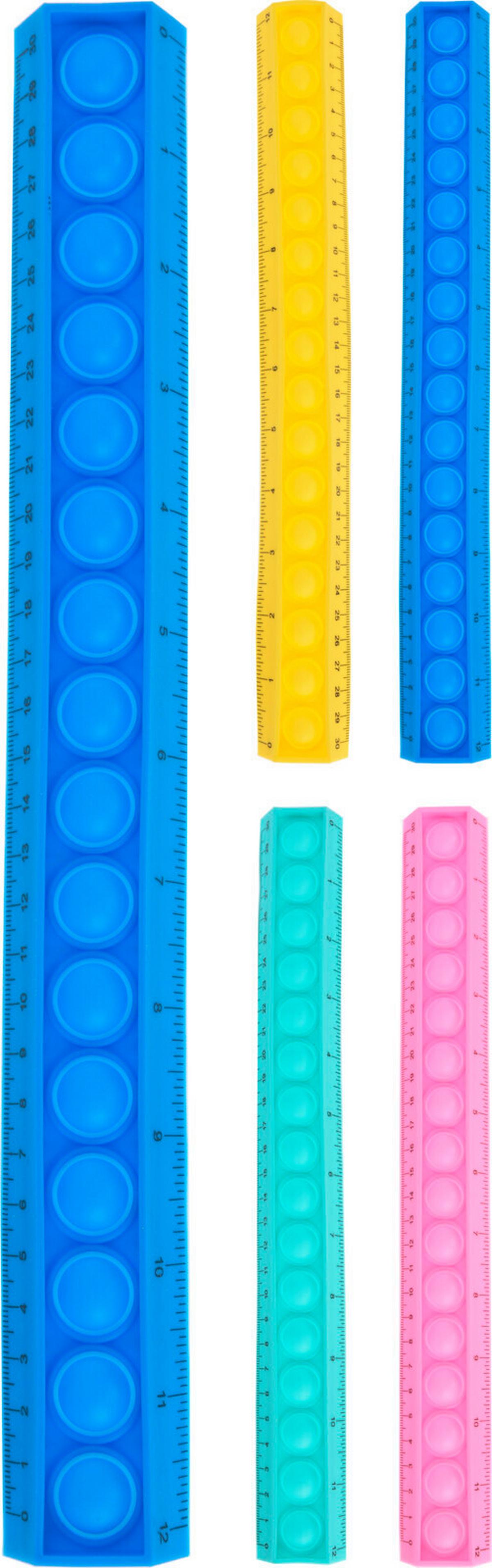 Vonalzó Pop-It Vonalzó - Basics, műanyag (31,4/3,6/1,2cm)