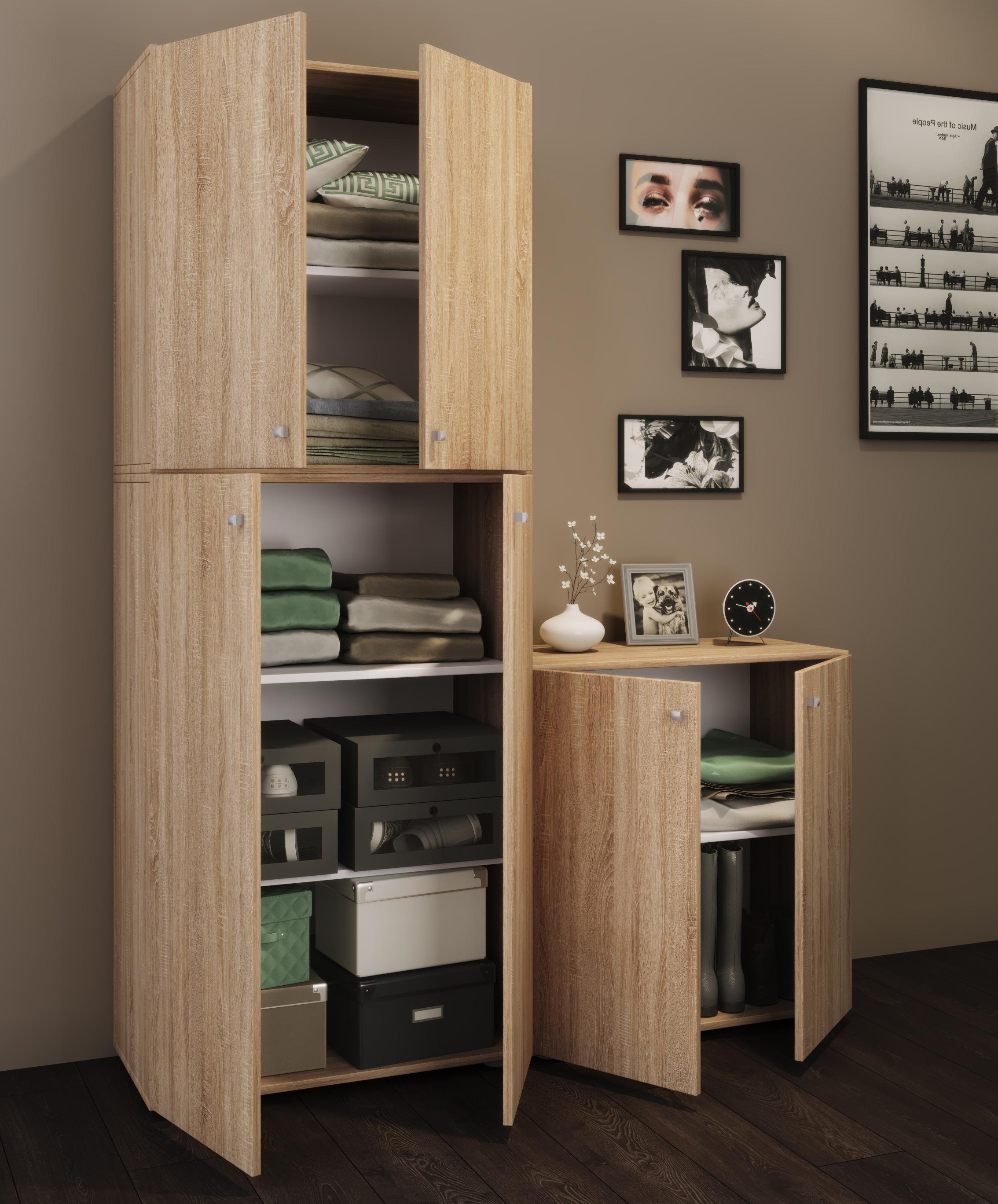 Aktenschrank Lona Sonoma Eiche Dekor B 70 Cm - Sonoma Eiche, KONVENTIONELL, Holzwerkstoff (70/182/37cm) - MID.YOU