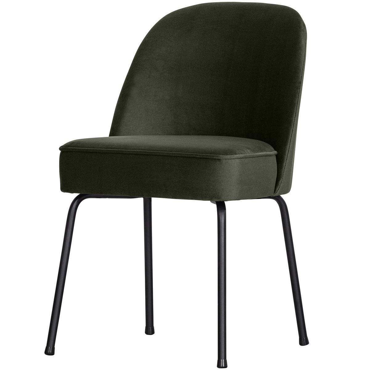 Stuhl-Set Vogue Dunkelgrün B: 50cm - Dunkelgrün/Schwarz, MODERN, Textil/Metall (50/83/57cm) - Livetastic