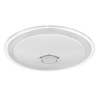 LED-Deckenleuchte 41371-24 - Chromfarben/Klar, KONVENTIONELL, Kunststoff/Metall (43/10,5cm) - Globo